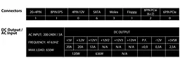 Блок живлення Chieftec A-90 650W (GDP-650C) Black - мініатюра 4