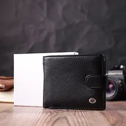Чоловічий шкіряний портмоне ST Leather 12,2х10,3х2 см acs0028312 - мініатюра 9