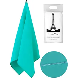 Рушник спортивний Love You мікрофібра 80х180 Tiffany (60102) - мініатюра 2