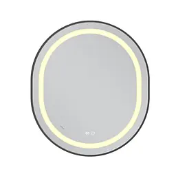 Дзеркало Mixxus Premium Ellipse MV05-80x70-Reverse Black MP6646, Чорний - мініатюра 2