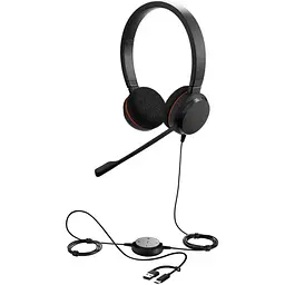 Гарнітура Jabra EVOLVE 20 MS Stereo + USB C/A adapter - мініатюра 2