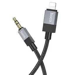 Кабель Hoco UPA32A Lightning to Jack 3.5 1 м чорний - мініатюра 4