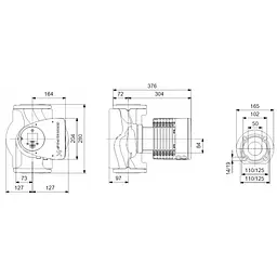 Циркуляційний насос Grundfos Magna3 50-100 F 280 (97924283) - мініатюра 2