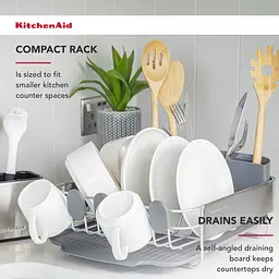 Підставка для сушки посуду KitchenAid Sinkware сіра (KEG895BXCGA) - мініатюра 10