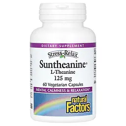 Теанін Suntheanin L-Theanine 250 mg 60 Capsules Natural Factors vit0004864