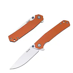 Ніж складаний туристичний Ruike P801-J, (8.6 см) 14C28N/G10 помаранчевий - мініатюра 2