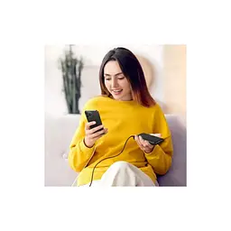 Батарея універсальна AWEI 10000mAh P20K, 12W, Black (6954284009744) - мініатюра 4