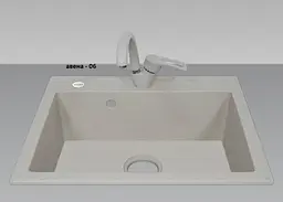 Кухонна мийка Adamant Prizma 590x495x200 Бежевий avena 428223 - мініатюра 2
