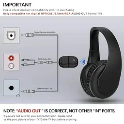 Бездротова гарнітура Jelly Comb Optical 3.5 мм AUX RCA Audio - мініатюра 7