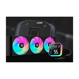 Система рідинного охолодження Deepcool LQ360 Black (R-LQ360-BKLSMW-G-1) - мініатюра 8