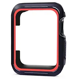 Силіконовий захисний корпус Primo для Apple Watch 40 мм Black/Red - мініатюра 2