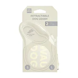Повідець для собак WAUDOG R-leash Monochrome White L до 50 кг, 5 м, світловідбивна стрічка (816415) - мініатюра 3