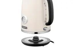 Електрочайник Ardesto EKL-F410BG, Beige, 2200 Вт, 1.8 л, дисковий, індикатор роботи, корпус нержавіюча сталь, захист від перегріву та автоматичне відключення при відсутності води - мініатюра 3