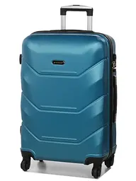Валіза середня M Madisson Snowball 32303 пластикова 70л Бірюзова