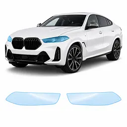 Антигравійна захисна бронеплівка за лекалами для BMW X6 G06 facelift 2023- оптика (фари та ПТФ)