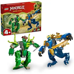 Конструктор LEGO Ninjago Битва робота дракона Джея 107 деталей (71853) - мініатюра 4