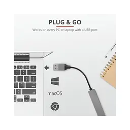 Концентратор Trust Halyx Aluminium 4-Port Mini USB Hub (23786_TRUST) - мініатюра 6