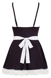 Костюм покоївки Cottelli Collection Costumes XL чорний - мініатюра 6