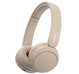 Наушники беспроводные Sony WHCH520 Bluetooth Beige - мініатюра 1