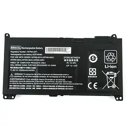 Акумулятор HP RR03XL (ProBook 430 G4, 440 G4, 450 G4, 470 G4 series) 11.4V 3500 mAh 40Wh чорний