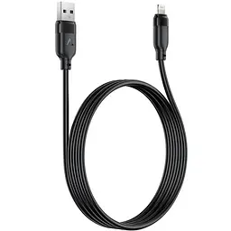 Дата кабель Acefast C16-02 USB to Lightning 2.4A (1.2m) Black - мініатюра 5