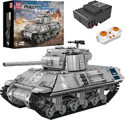 Конструктор танк М36  на радіокеруванні  Mould King Jackson Tank Destroyer Technik військова техніка  для дорослих та дітей 1057 деталей