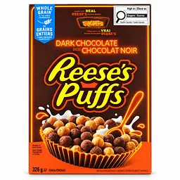 Сухий сніданок Reese's Puffs Dark Chocolate з темним шоколадом та арахісовою пастою 326 г