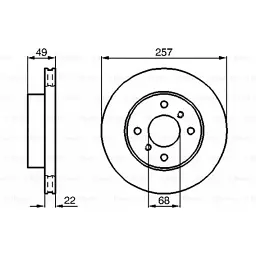Гальмівний диск Bosch 0 986 478 567 - мініатюра 5