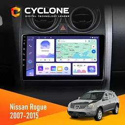Штатна магнітола Nissan Rogue 2007-2015 Cyclone C9-011 4x64, DSP Cyclone (НФ-00007084)