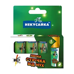 Липка стрічка від комах Некусайка Від мух 4 шт. (4820156390154)