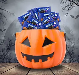 Печиво Oreo Halloween Green and Orange Creme 202г - мініатюра 5