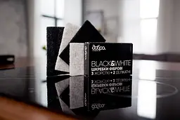 Шкребок фібровий Добра Господарочка Black&White 9х13 см 5 шт. - мініатюра 3