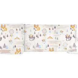 Бортики в дитяче ліжечко Cosas Animals Beige 30 х 60 см (WeltBed_AnimalsDreamBig_30x60)