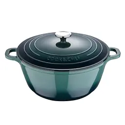 Каструля з кришкою Bergner Excalibur зелена 28 см 5,8 л (BG-36102-GR)