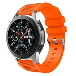 Силіконовий браслет Watchbands 22мм - помаранчевий розмір L Galaxy (WB001GALAXYORANGEGG) - мініатюра 2