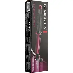 Плойка Remington Mineral Glow щітка з паром чорно-рожева (CB4N) - мініатюра 2