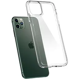 Оригінальний протиударний чохол Spigen Ultra Hybrid для iPhone 11 Pro Max (6.5") прозорий 075CS27135 - мініатюра 7