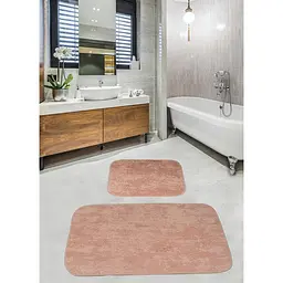 Набір килимків для ванної кімнати Diva Gold Pudra 60 x 100 + 50 x 60