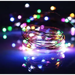 Світлодіодна гірлянда нитка крапля роси 20 м 200led батарейки RGB
