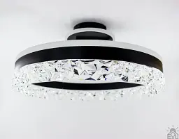 Смарт люстра керована світлодіодна STELLA C ICE 90 Вт 500x215 мм Чорна ESLLSE - мініатюра 3