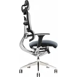 Офісне крісло GT Racer X-801 Bright Gray (X-801 Bright Gray (W-20 B-40)) - мініатюра 4