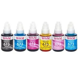 Комплект чорнил WWM для Epson L800/L805/L1800, 6x140 мл (E673SET6)