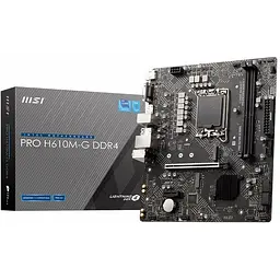 Материнська плата MSI Pro H610M-G DDR4 Socket 1700 - мініатюра 2