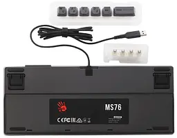 Клавіатура Bloody MS76 Magnetic Iron Grey (MS76 (Iron Grey)) - мініатюра 7