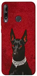 TPU чохол Demsky Premium doberman для Huawei P40 Lite E / Y7p (2020)