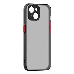 Чехол-панель для Apple iPhone 14 Plus, Frosted Matte, черный, противоударный чехол с защитой всего корпуса, термополиуретан TPU + поликарбонат PC, ArmorStandart (ARM64474)