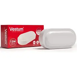 Світлодіодний овальний світильник ЖКГ Vestum 12W 4500K 220V 1-VS-7202