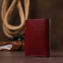 Жіноче шкіряне портмоне GRANDE PELLE 8х10х2 см acs0024484 - мініатюра 7