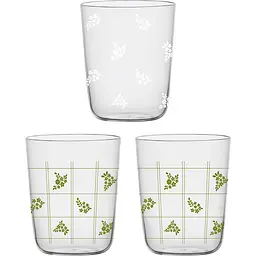 Уцінка. Набір низьких склянок Concept Glass Флора 430 мл 3 шт.  (CG3-40821)