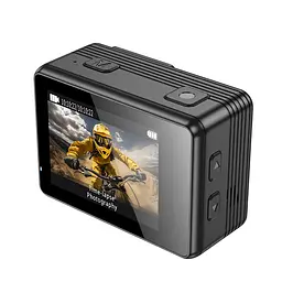 Екшн-камера Hoco DV102 4K anti-shake sports Black - мініатюра 2